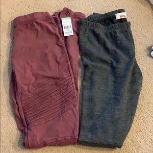 Two pairs of bongo leggings